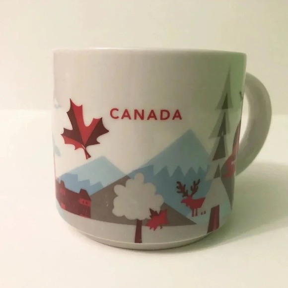 2015 Starbucks You Are Here Canada Mug 14 Oz Cup Faded Logo - Picture 10 of 15